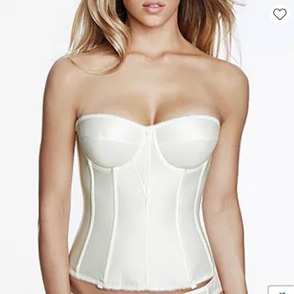 Dominique Apparel Juliet Underwire Ivory Bustier, Size 32B, NWT - Picture 1 of 7